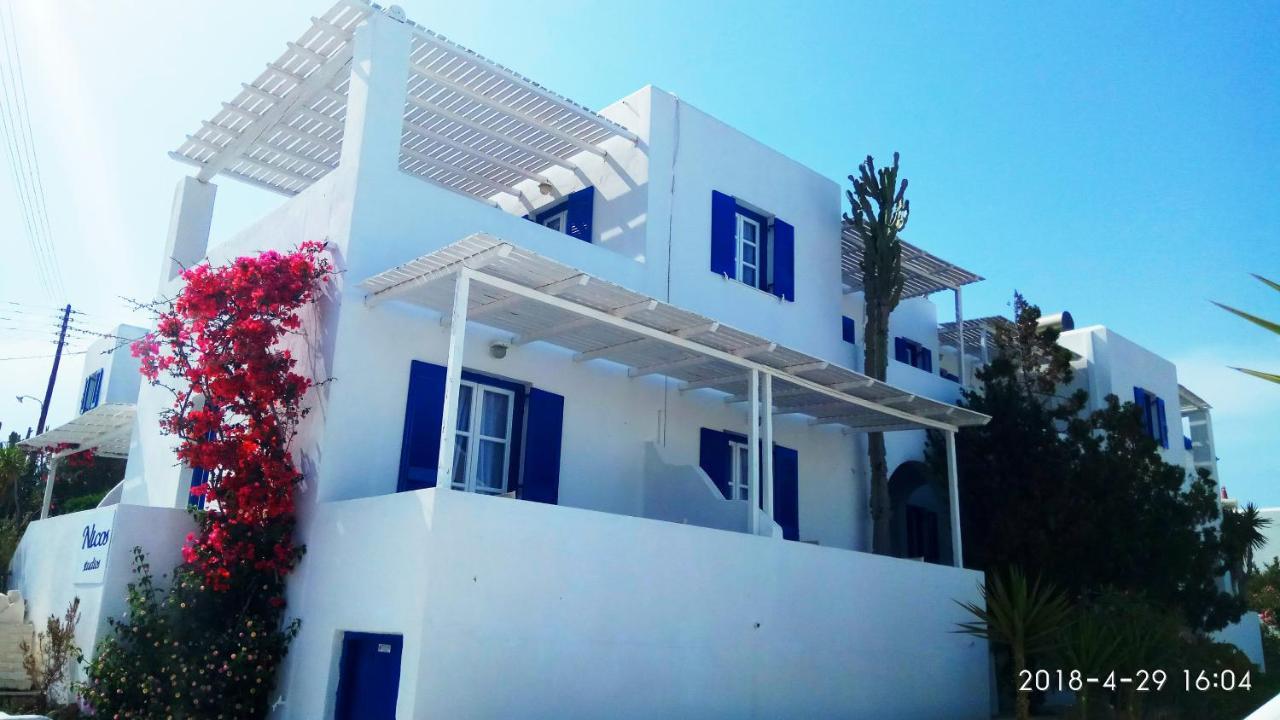 לוגאראס Nicos Studios & Apartments מראה חיצוני תמונה